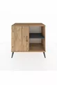 Commode Hyperion avec 2 étagères et une porte en pin-pin/anthracite