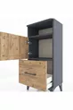 Arges Kast met 2 planken, 1 lade en 2 deuren Antraciet-Den