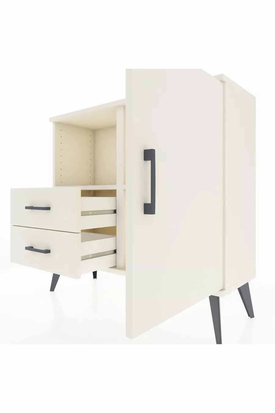 Arges Dressoir 2 Planken 2 Laden 1 Deur Agaat-Agaat