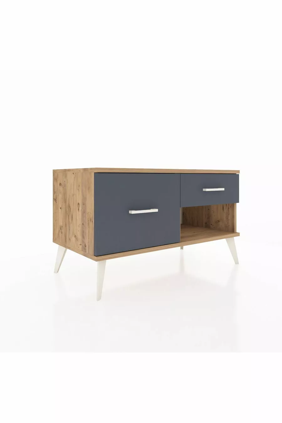 Commode Hyperion 2 tiroirs Pin-Pin/Anthracite