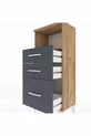 Arges Commode Single Shelf 3 Drawers Pine-Anthracite