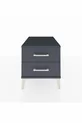 Table de chevet Kronos à 2 tiroirs Anthracite-Anthracite