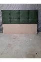 Testata del letto Base X Trapuntata Quadrata Verde