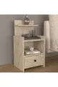 Table de chevet moderne à tiroirs avec étagères en MDF