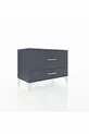 Commode Hyperion 2 tiroirs Anthracite-Anthracite