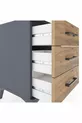 Chevet Hyperion 3 tiroirs Anthracite-Pin