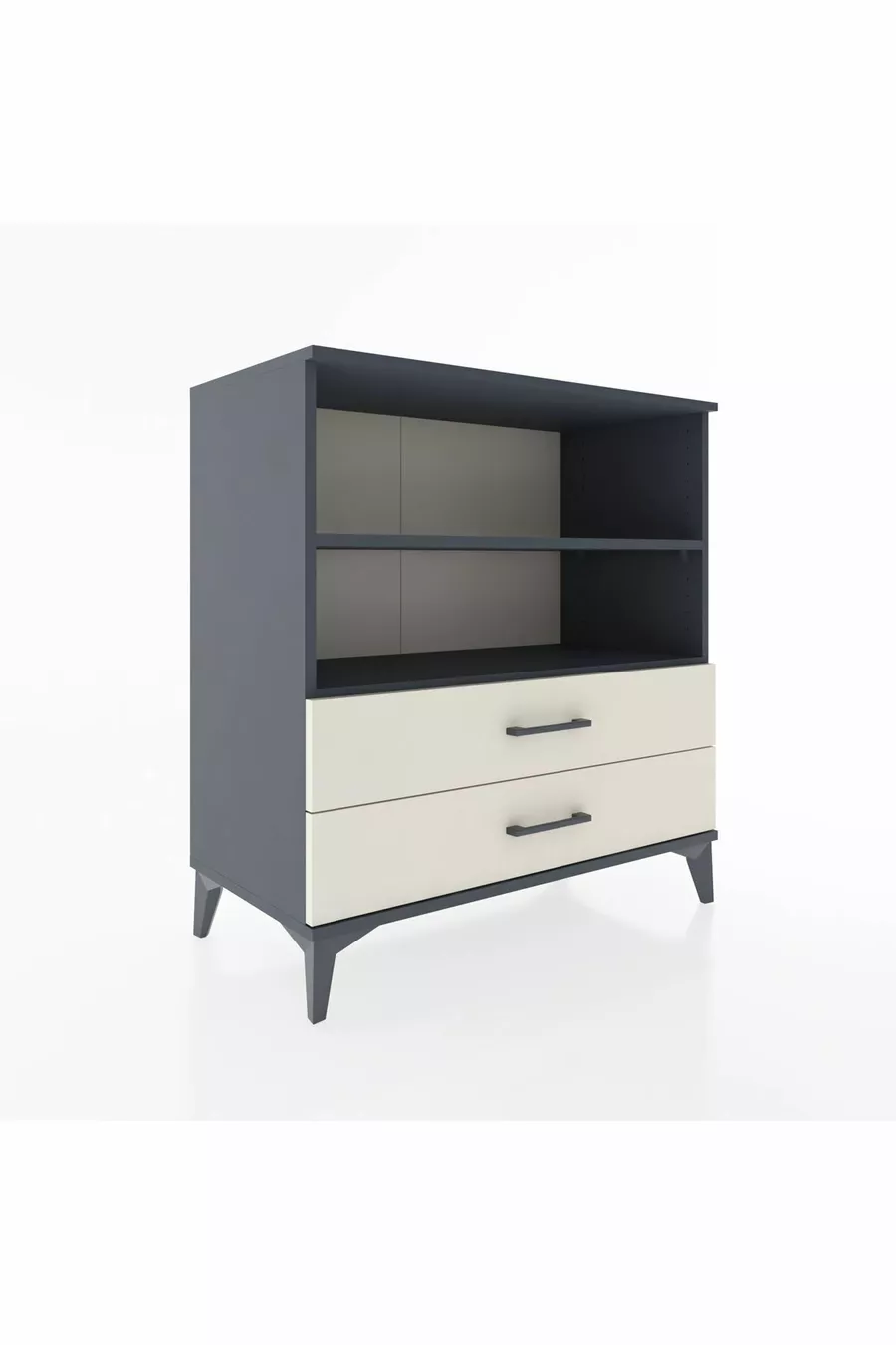 Hyperion Dressoir 2 Planken 2 Laden Antraciet-Leisteen