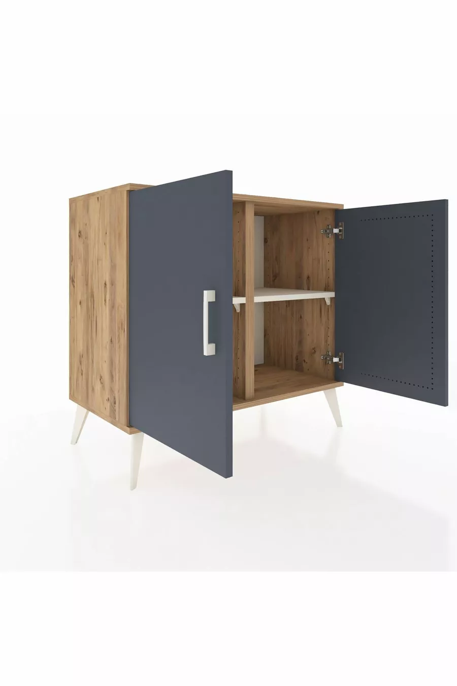 Hyperion Dressoir 2 Planken 2 Deuren Den-Antraciet/Zandsteen
