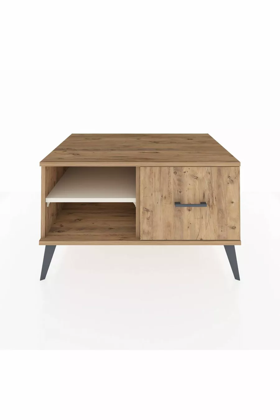Commode Kronos à une étagère et un tiroir Pin-Dragon / Pin