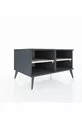 Commode Kronos 2 étagères Anthracite-Anthracite/Pierre de lune