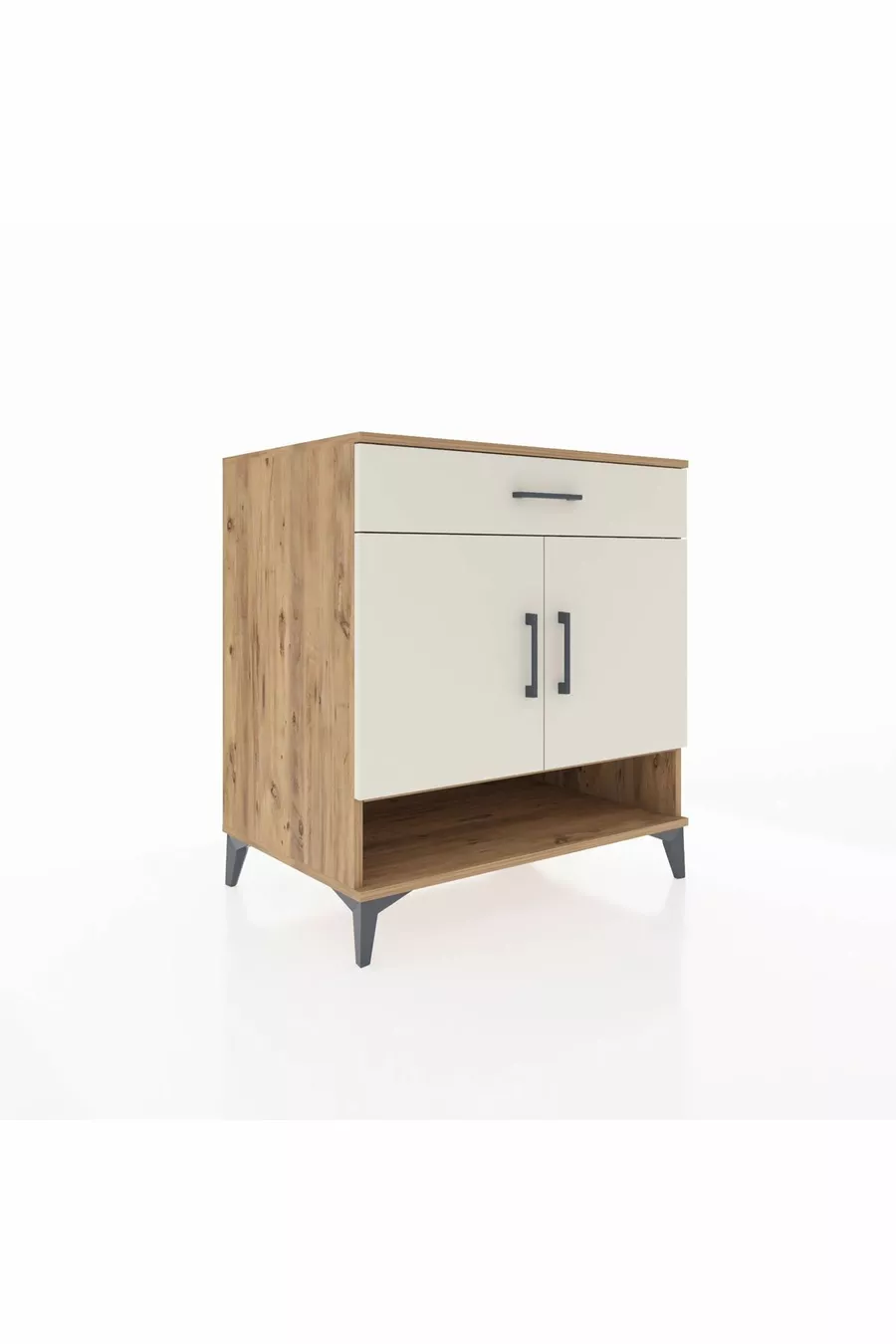 Kronos Dressoir 2 Planken 1 Lade 2 Deuren Den-Hout & Marmer