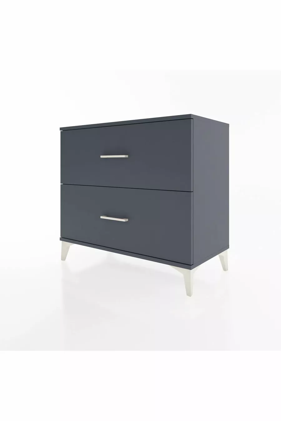 Commode Hyperion 2 tiroirs Anthracite-Anthracite