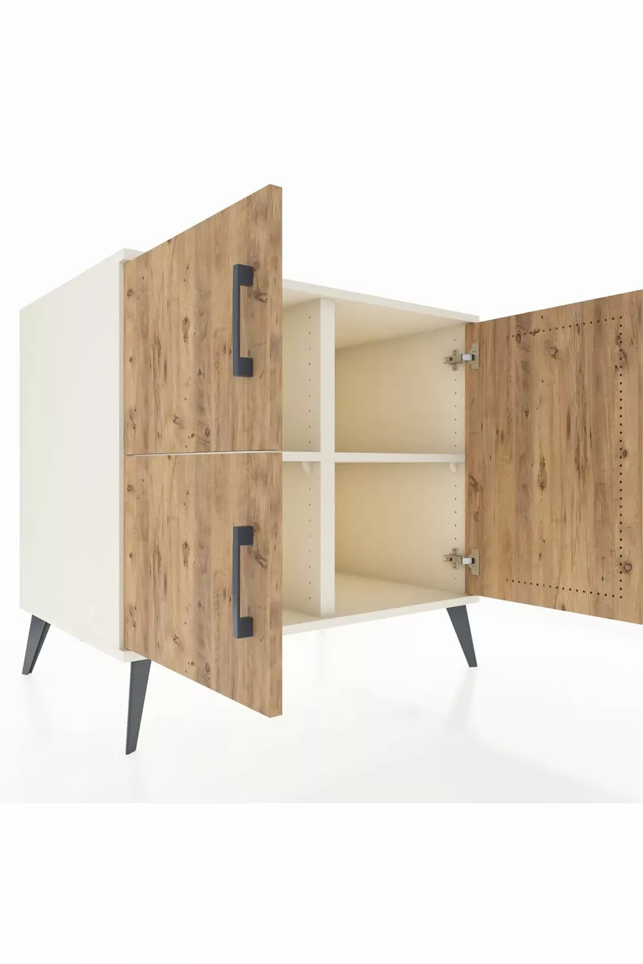 Kronos Dressoir 2 Planken 3 Deuren Opaaldennen/Opaal