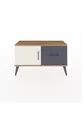 Commode Arges avec une étagère, un tiroir et une porte, Pins-Patine/Anthracite