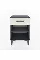 Arges Commode Single Shelf Single Drawer Anthracite-Sandstone