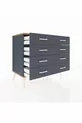 Commode Hyperion 8 tiroirs Anthracite-Cèdre/Anthracite