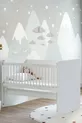 Schommelende en Vaste Babywieg bij Moeder - Babybed - Parkbed - Wit - Cm - 