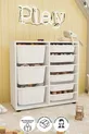 9-Basket Cabinet Multi-Purpose Cabinet Toy Cabinet Pistachio White