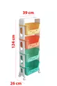 4-Tier Toy Cabinet, Toy Organizer, Toy Cabinet with Baskets