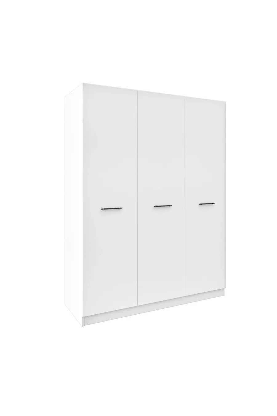 % MDF 3-Door Cabinet with Base and 9 Compartments - Fully MDF Cabinet