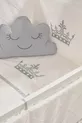 Mondo Side-Swing Wooden Cradle cm (white-motto gray)