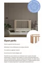 Set di Culla in Legno Naturale (BL) X - lettino, letto, parco giochi, letto Montessori Junior