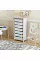 ШКАФ ЗА ИГРАЧКИ С 7 КОШНИЦИ - МНОГОФУНКЦИОНАЛЕН ШКАФ ЗА ИГРАЧКИ (MDF)