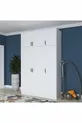 Armoire de rangement pour lit Rani , 6 portes, pour couette et oreillers,  cm