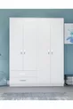 Armoire Novado à 4 portes et 2 tiroirs
