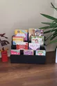 Mini Biblioteca Montessori Lucky per Bambini con 4 Ripiani in Legno, Libreria per Cameretta, Mini Libreria da Tavolo