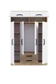 Theme 6 Cover 2 Dresser Wardrobe Atlantic Pine White