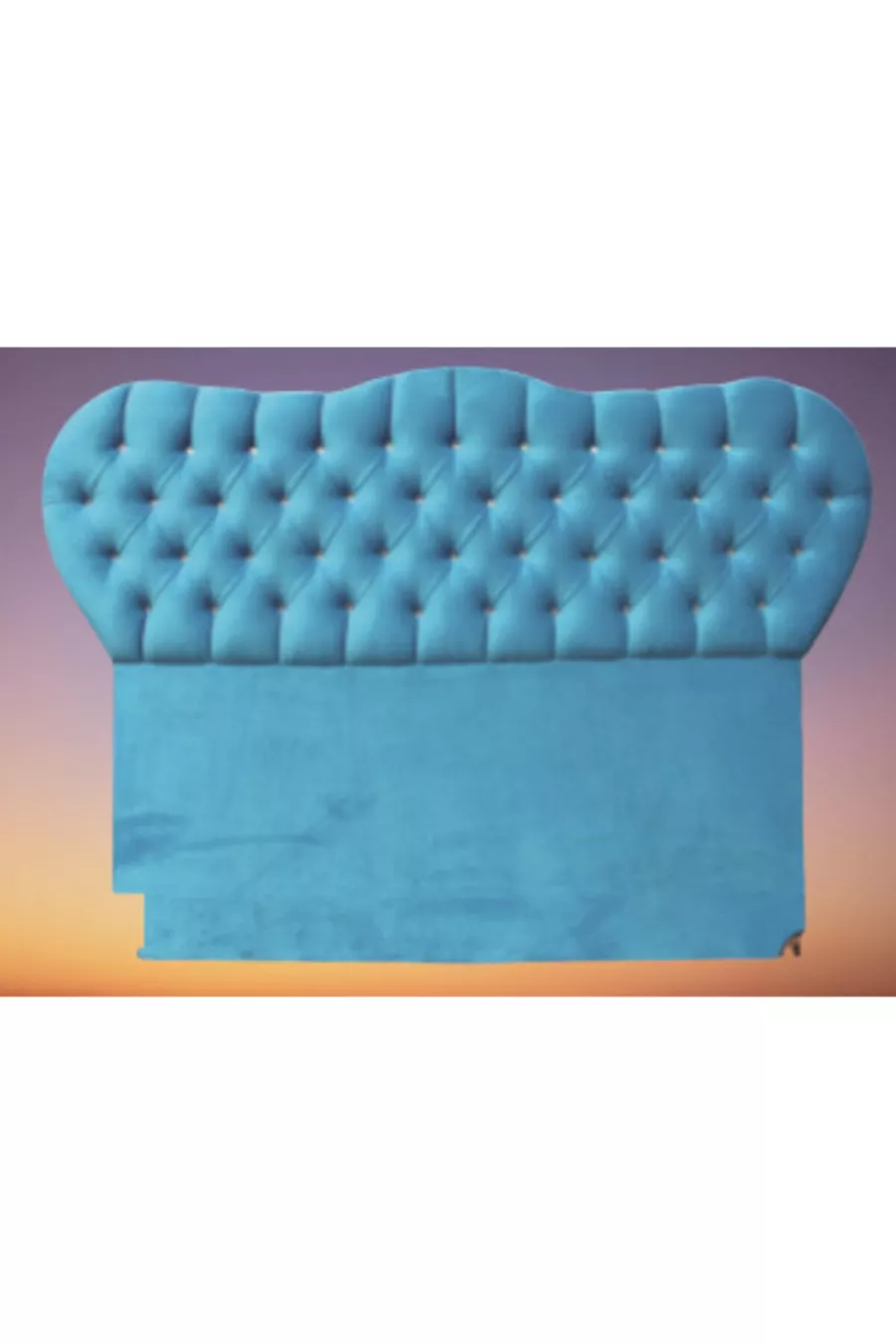 Tête Alc Modèle Cristal cm Baby Face Tissu Moderne Matelassé Couleur Bleue Fait Main