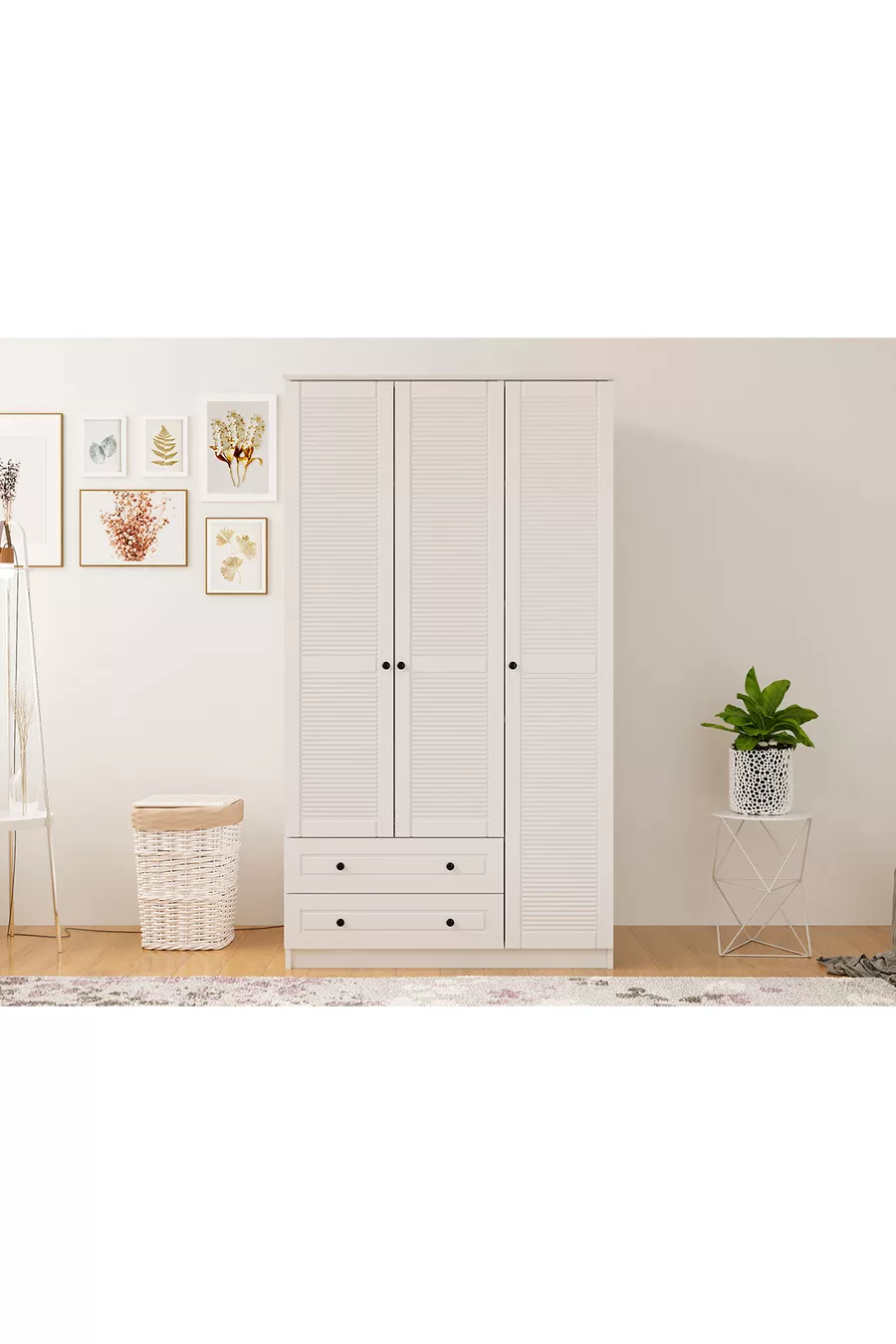 Armoire Diva Country 3 portes 2 tiroirs