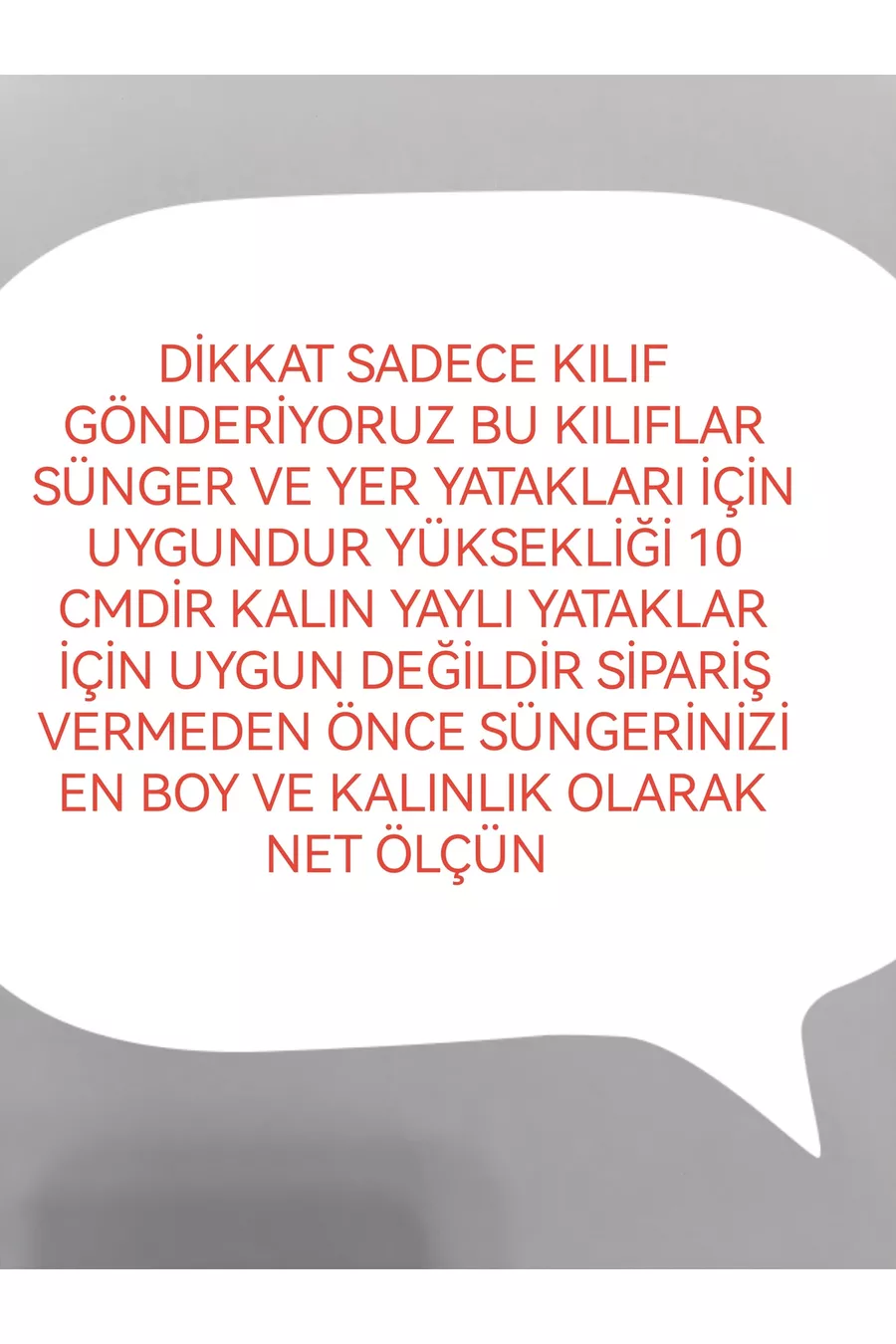 FERMUARLI DÖŞEK  SÜNGER KILIFI