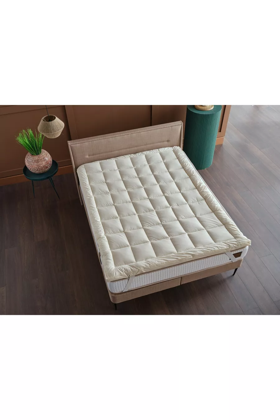 Wollen Matrasbeschermer Wit - x cm