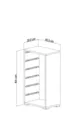 CHILDREN'S TOY CABINET 6-BASKET PANTRY CABINET