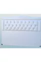 Titre Lit Double Modèle Cuir Synthétique Tissu Blanc Matelassé Rembourré Fait Main
