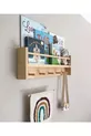 Natürlicher Holz-Montessori-Bücherregal Kinderzimmer Babyzimmer Wandregal