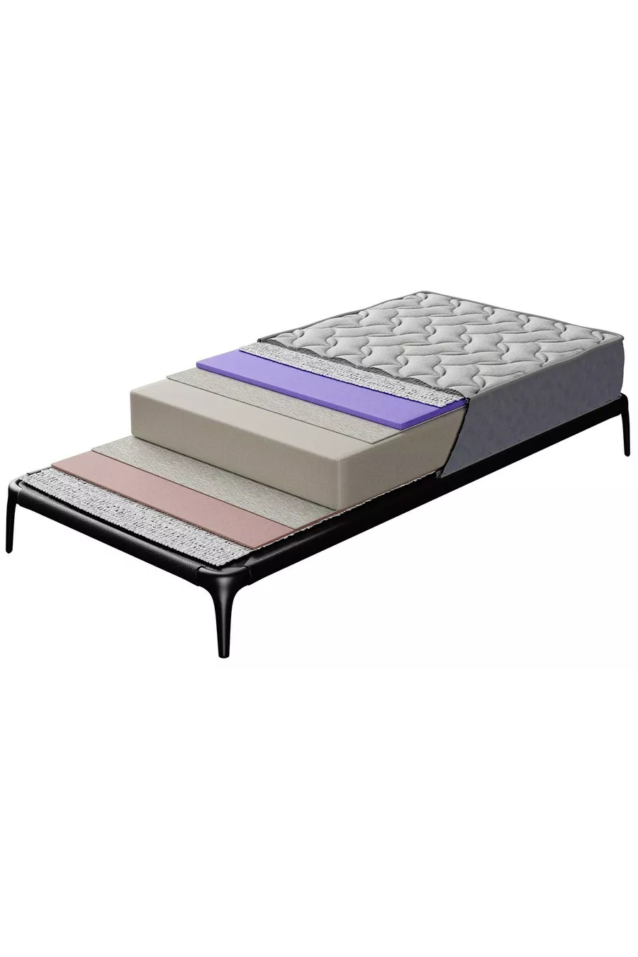 Lit réversible Prestige en tissu tricoté pour une personne
