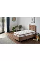 Matelas simple Latte, matelas entièrement orthopédique ferme, côté unique, à ressorts Nms, élégant et ergonomique