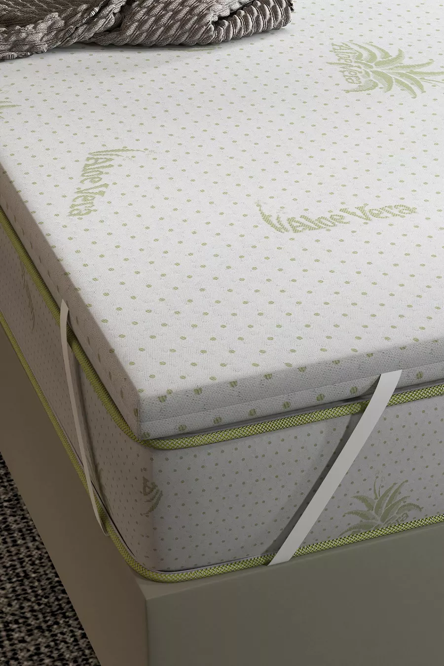 Mattress Pad, Feather Foam, Fully Orthopedic Aloe Vera Mattress Pad, Size Options Available