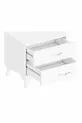 Table de chevet commode blanche London à 2 tiroirs