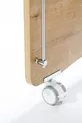 Berceau pour bébé à roulettes avec côté inclinable - Lit bébé - Lit parc - Bois - Cm