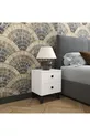 Table de chevet blanche Artemis 2 tiroirs