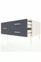 Commode Kronos 3 tiroirs Pierre de lune/Pierre de lune/Anthracite