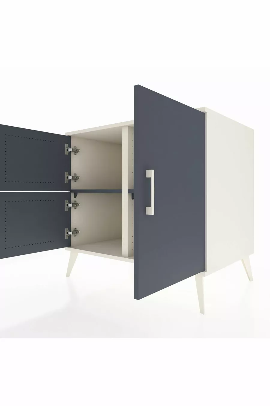 Kronos Dresser 2 Shelves 3 Doors Moonstone-Anthracite