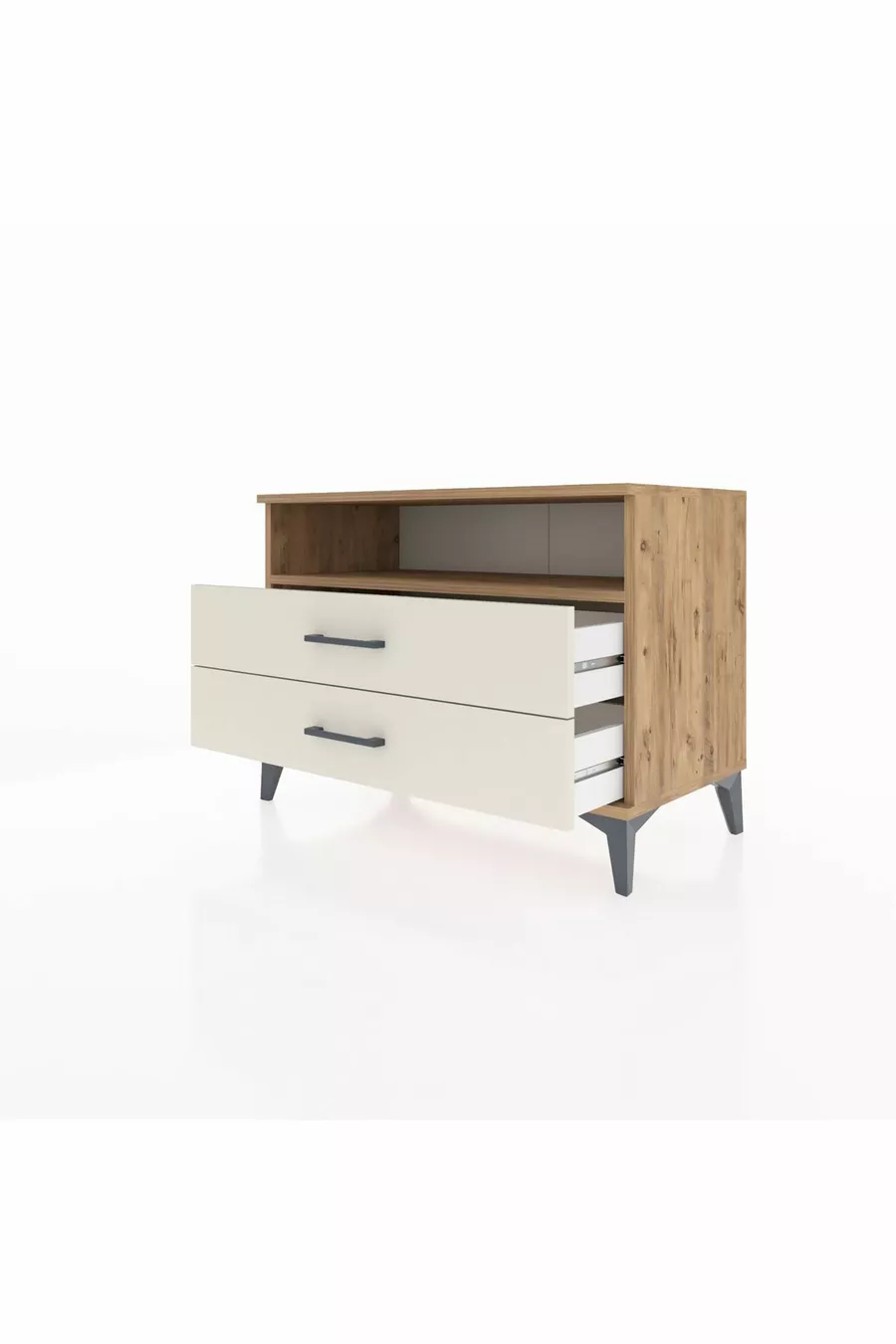 Hyperion Dressoir Met Één Plank En 2 Lades Den-Hardsteen
