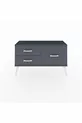 Commode Arges 3 étagères Pin-Anthracite