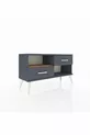 Arges Dressoir Enkele Plank 2 Lade Antraciet- dennen/Antraciet