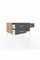 Commode Hyperion 3 tiroirs Pin-Pin/Anthracite